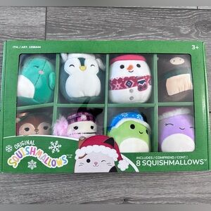 Squishmallows 4" Ornaments - 8 Pack 2024 Holiday Collection Kellytoys Christmas